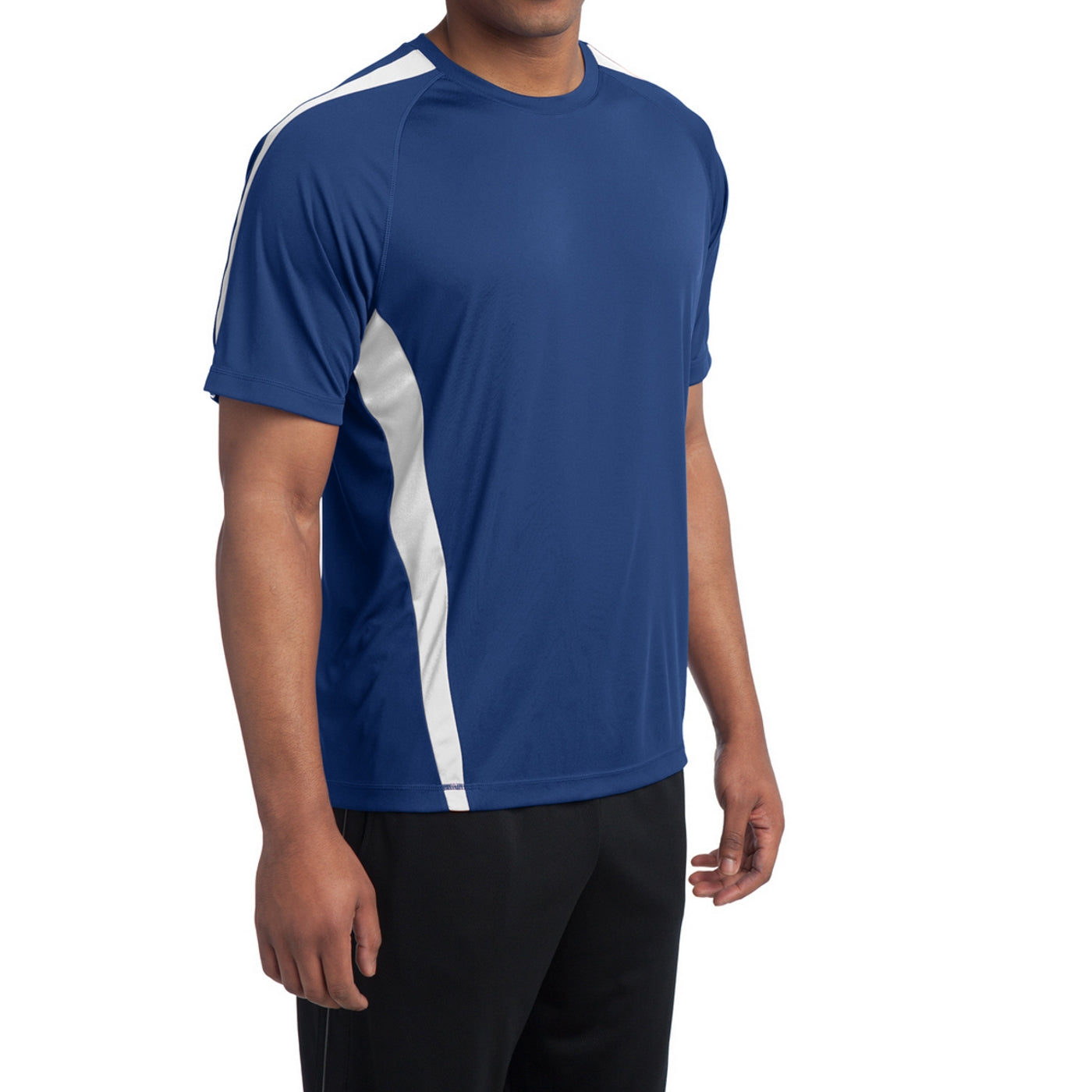 Colorblock PosiCharge Competitor Tee - True Royal/ White