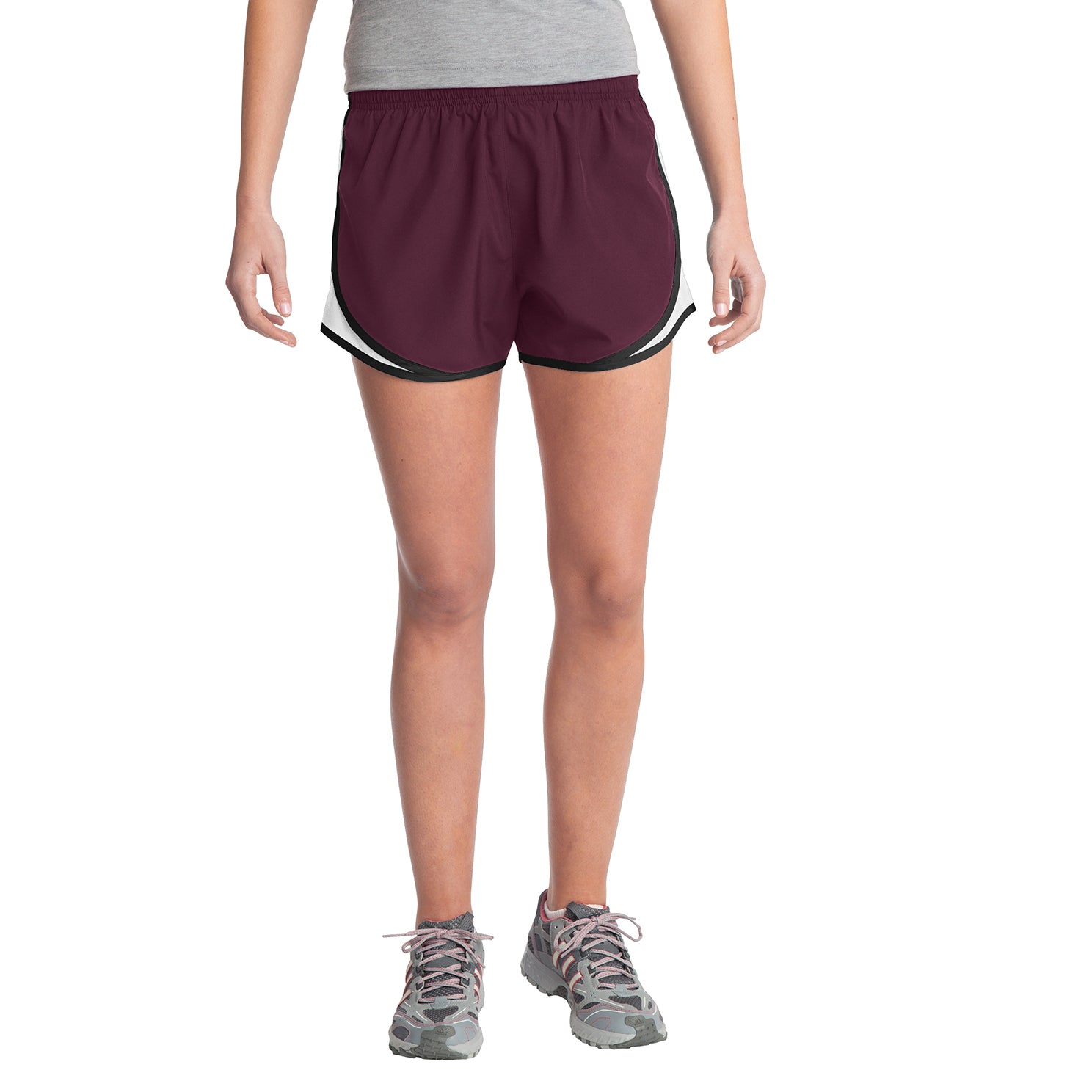 Ladies Moisture Wicking Sport Track Field Running Shorts