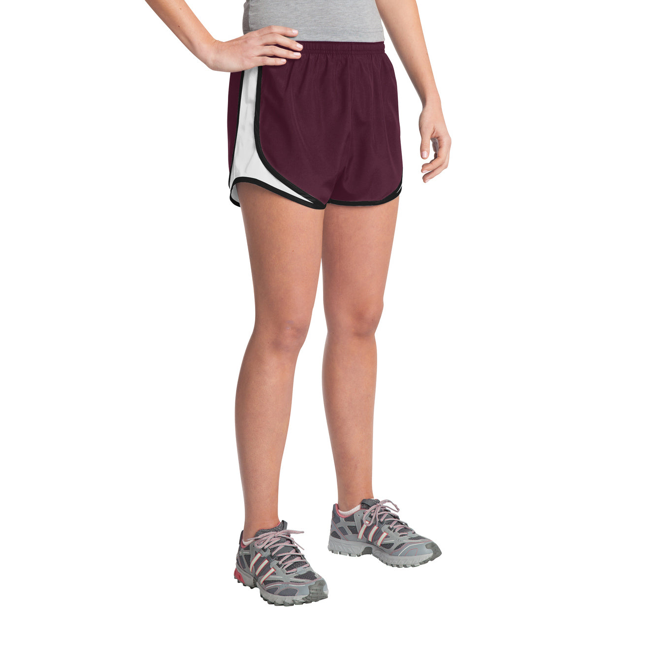 Ladies Moisture Wicking Sport Track Field Running Shorts