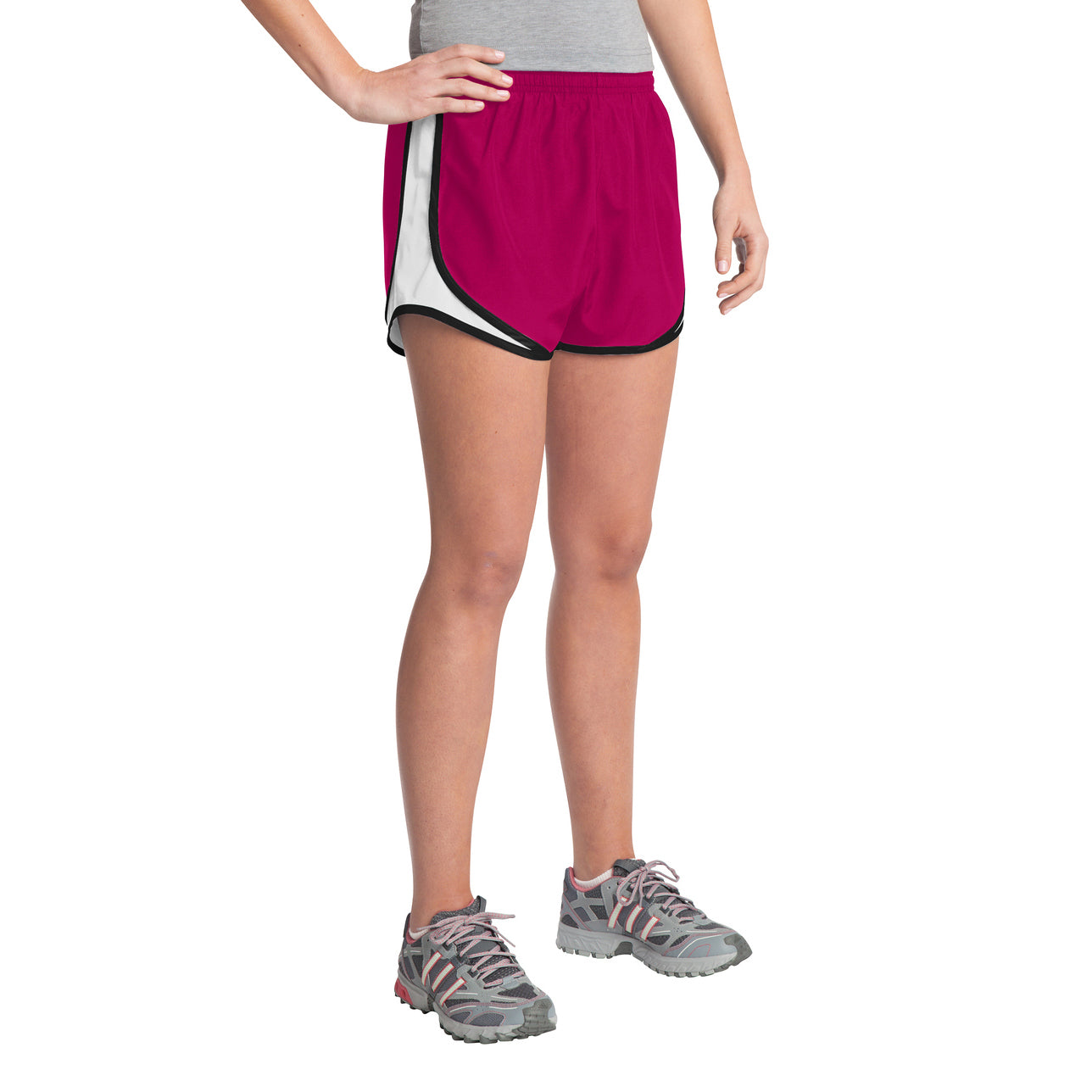 Ladies Moisture Wicking Sport Track Field Running Shorts