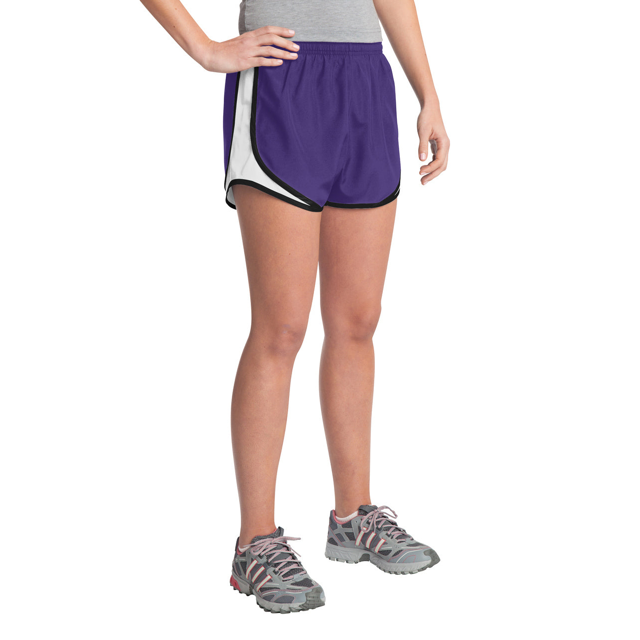 Ladies Moisture Wicking Sport Track Field Running Shorts