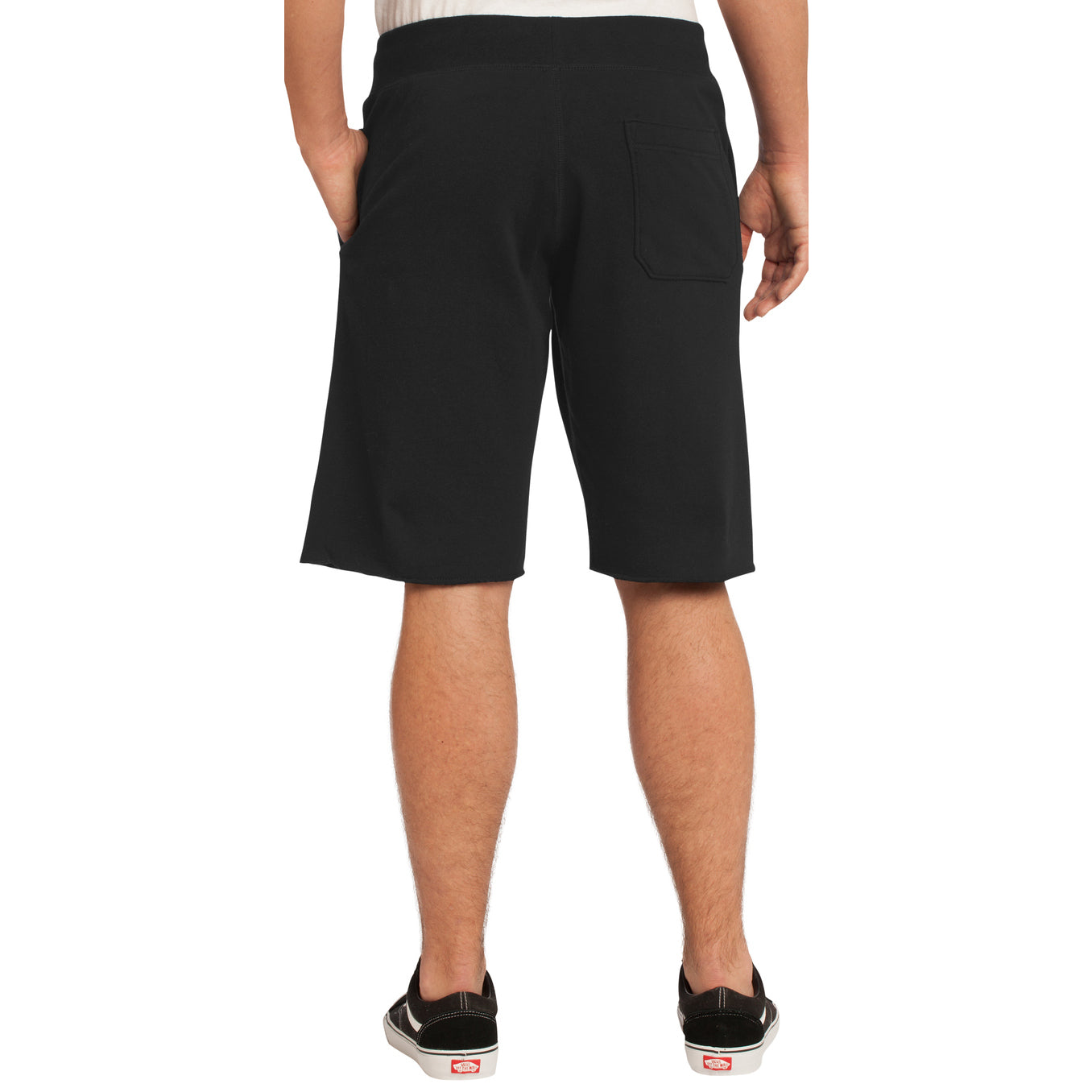 Men's Young Core Fleece Short Black - Back