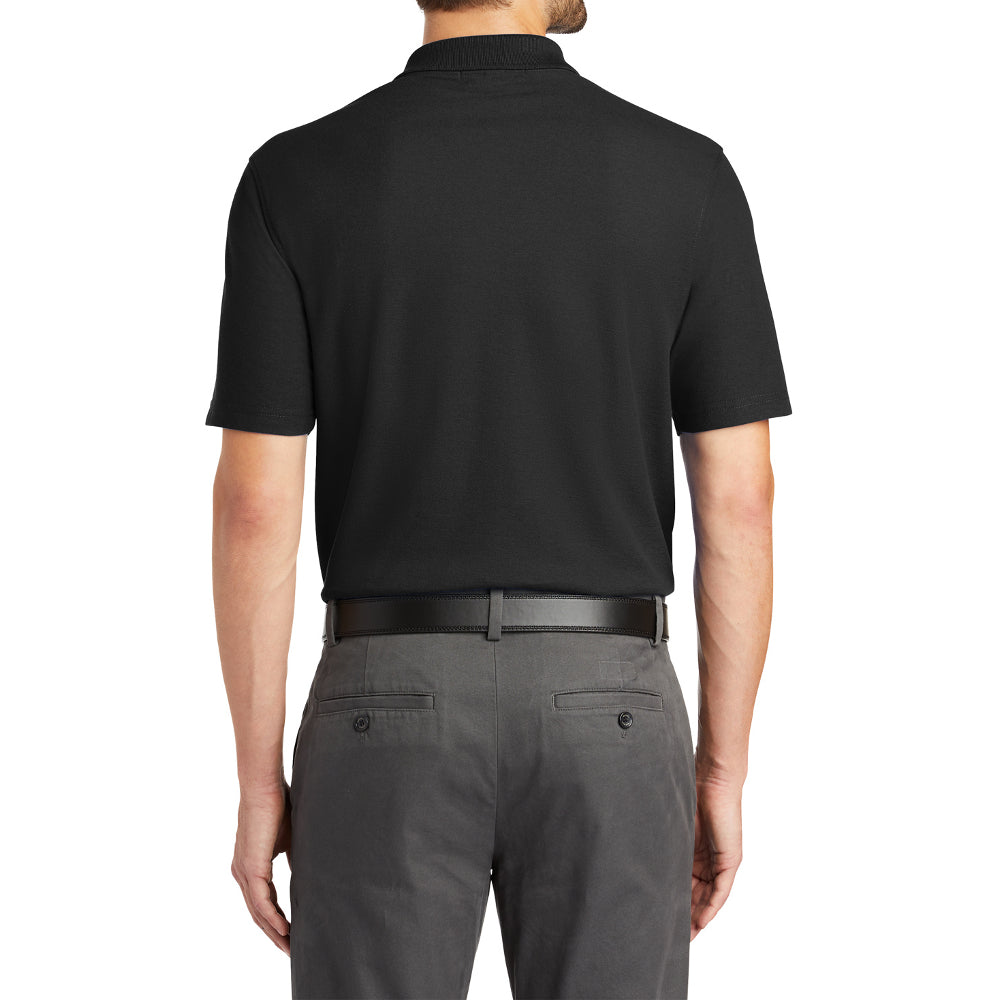 Men's Classic Fit Short Sleeve Tall Stain-Release Moisture-Wicking Polo Shirt