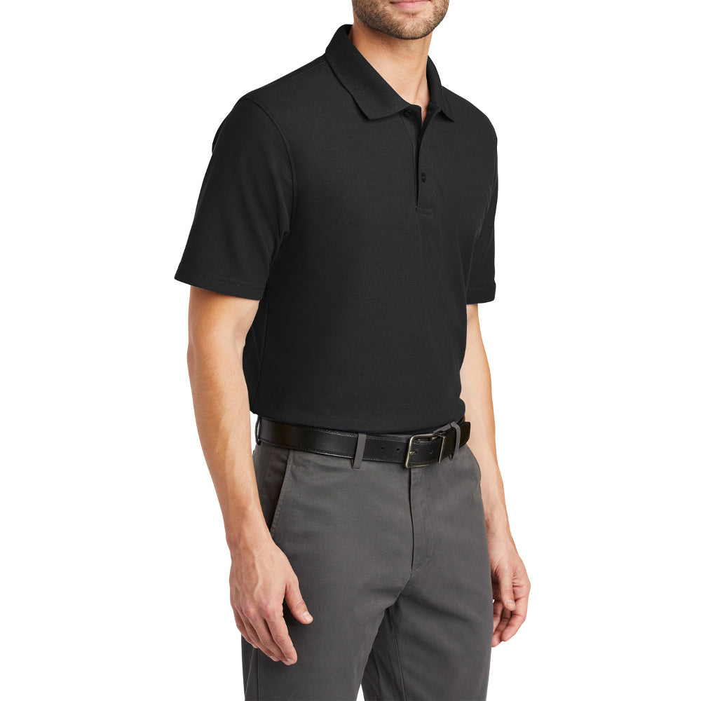 Men's Classic Fit Short Sleeve Tall Stain-Release Moisture-Wicking Polo Shirt