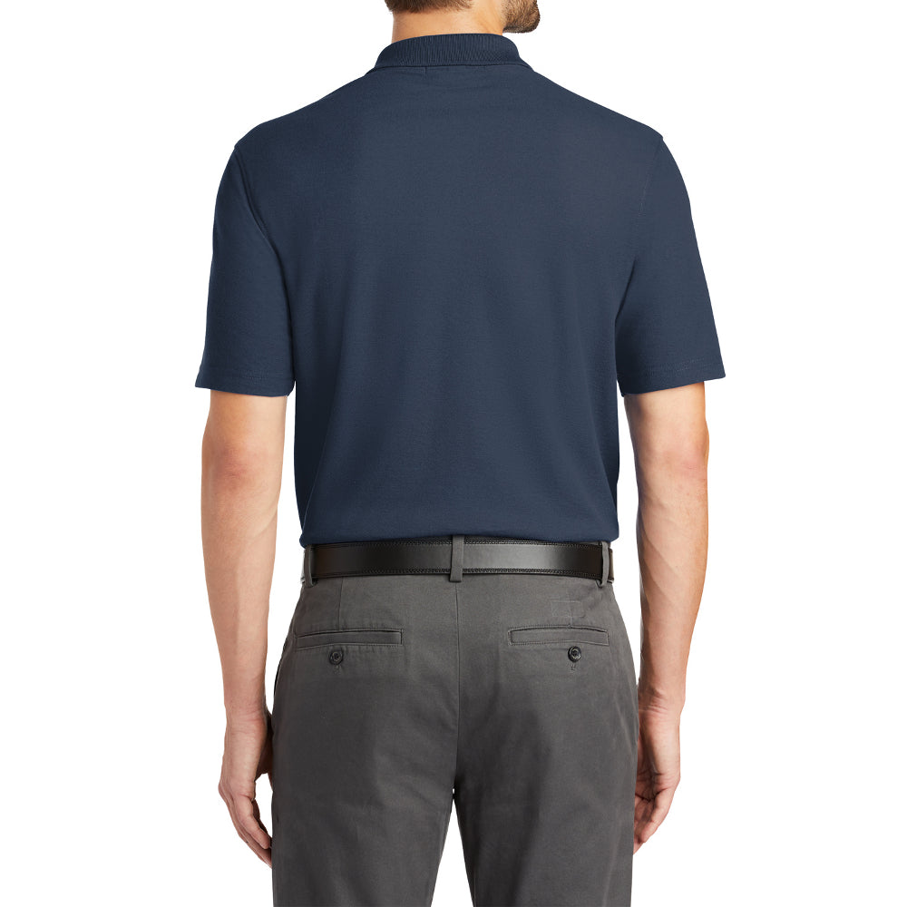 Men's Classic Fit Short Sleeve Tall Stain-Release Moisture-Wicking Polo Shirt