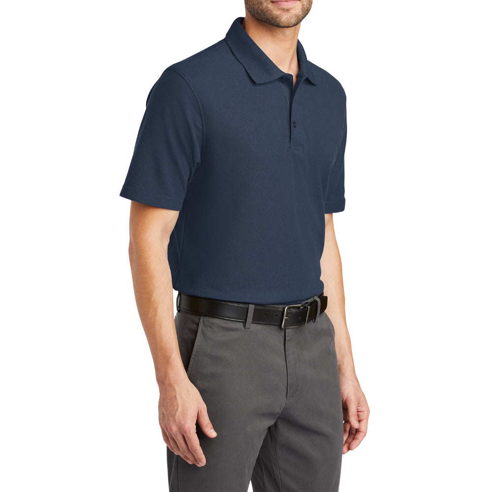 Men's Classic Fit Short Sleeve Tall Stain-Release Moisture-Wicking Polo Shirt