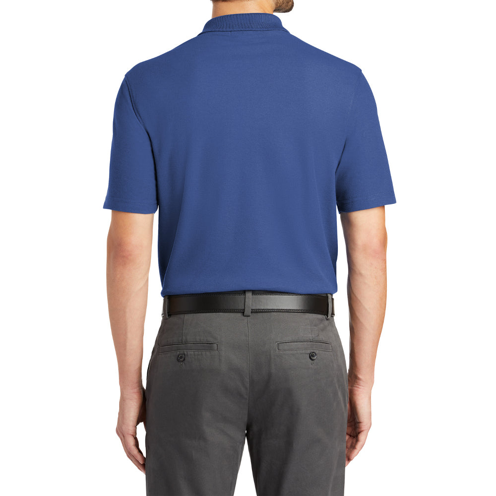 Men's Classic Fit Short Sleeve Tall Stain-Release Moisture-Wicking Polo Shirt