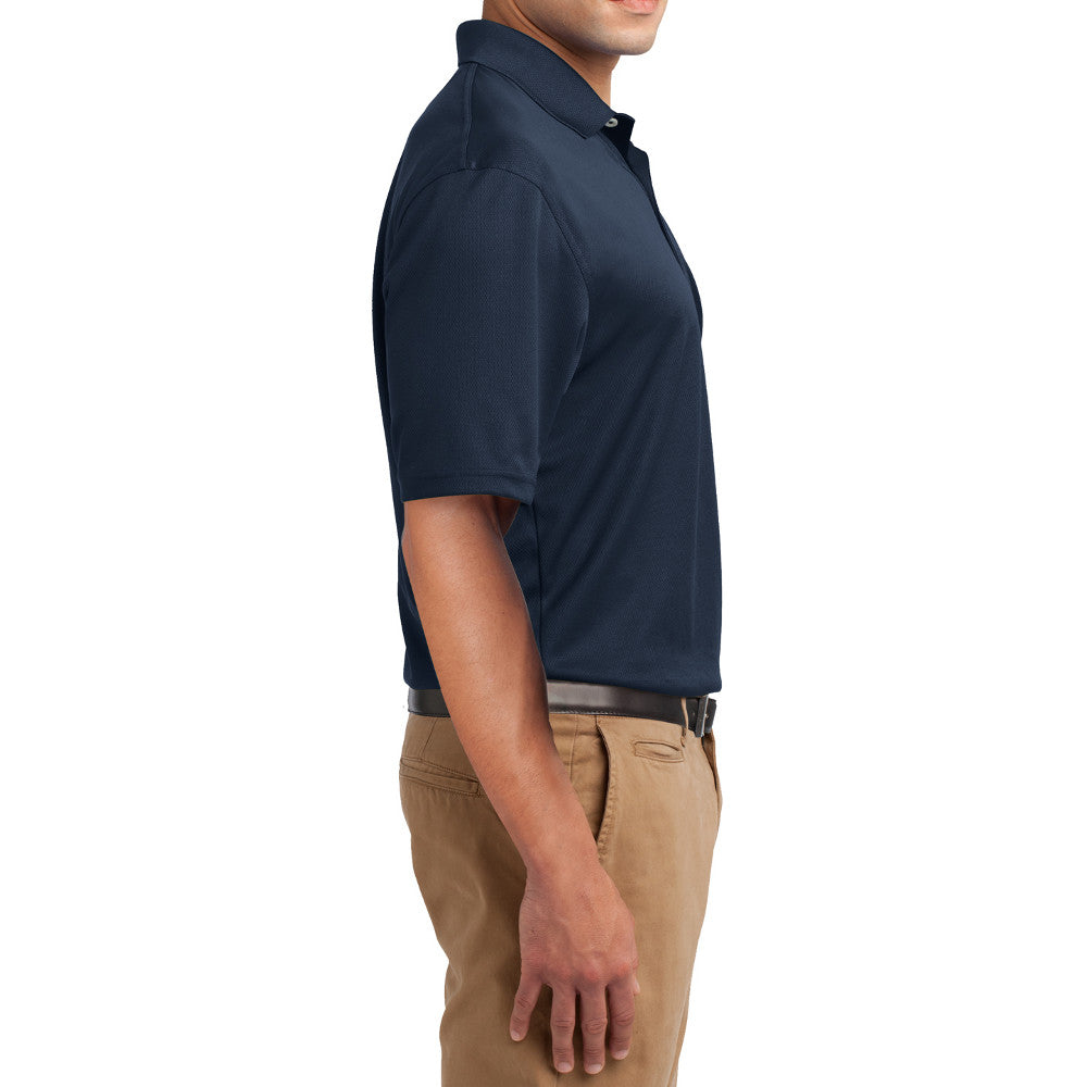 Men's Short Sleeve Tall Dri-Mesh Lightweight Polo T-shirt