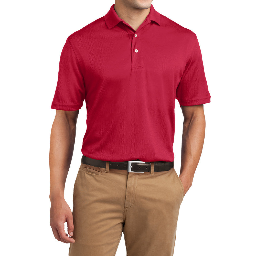 Men's Short Sleeve Tall Dri-Mesh Lightweight Polo T-shirt