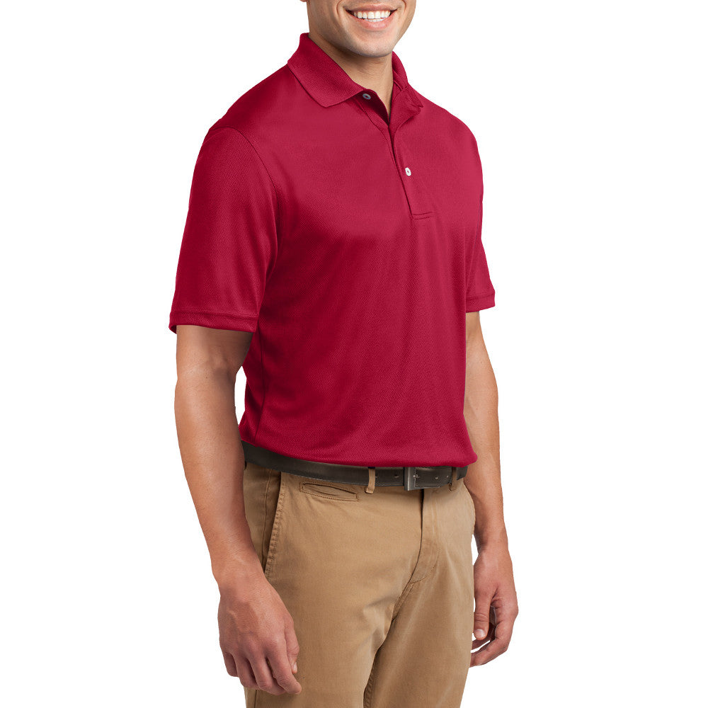 Men's Short Sleeve Tall Dri-Mesh Lightweight Polo T-shirt