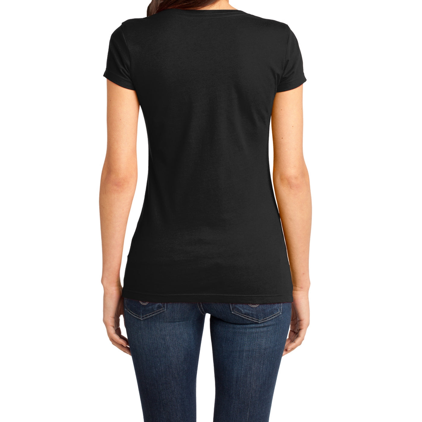 Women's Juniors Very Important Tee V-Neck - Black