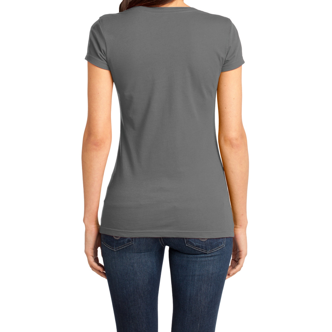 Women's Juniors Very Important Tee V-Neck - Grey