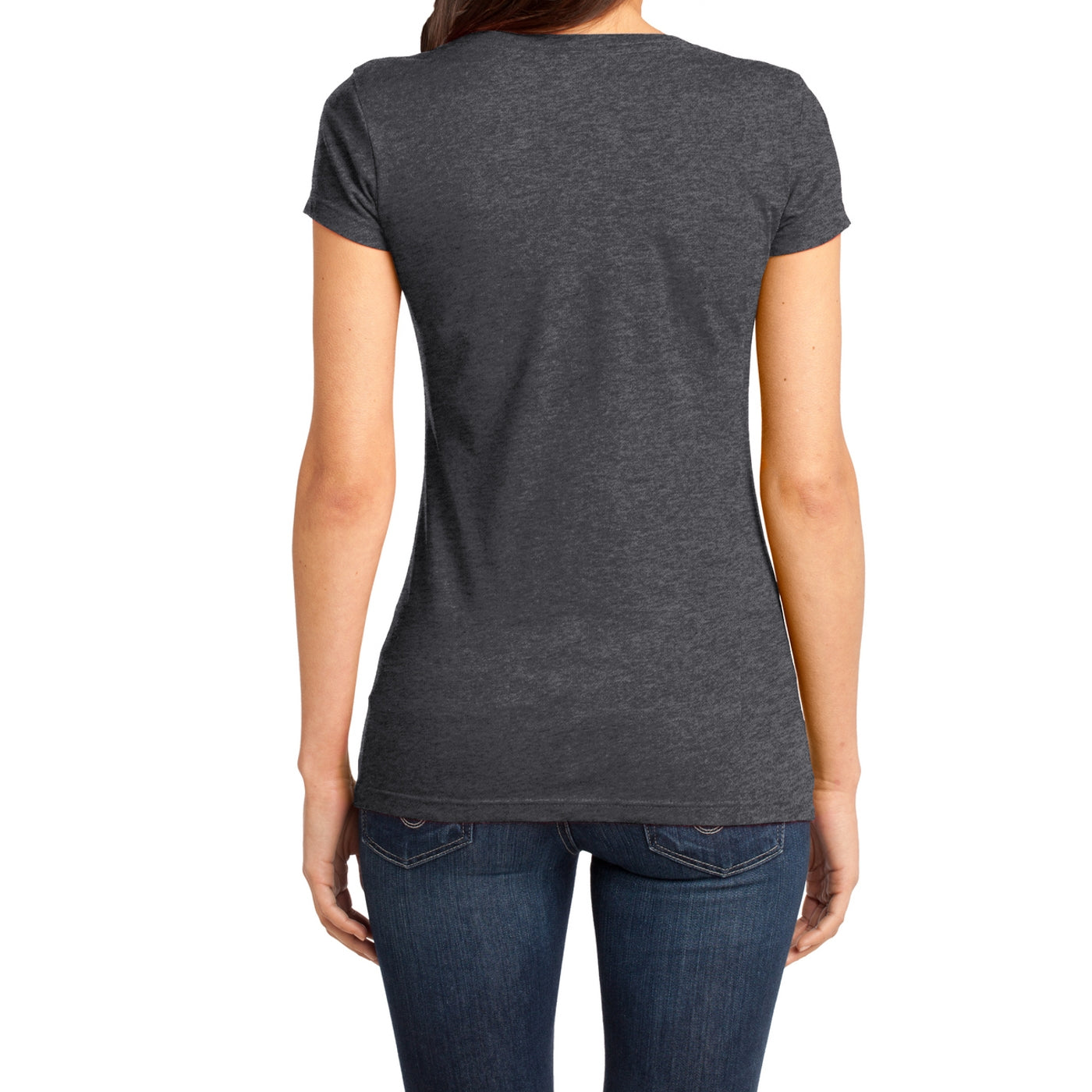 Women's Juniors Very Important Tee V-Neck - Heathered Charcoal