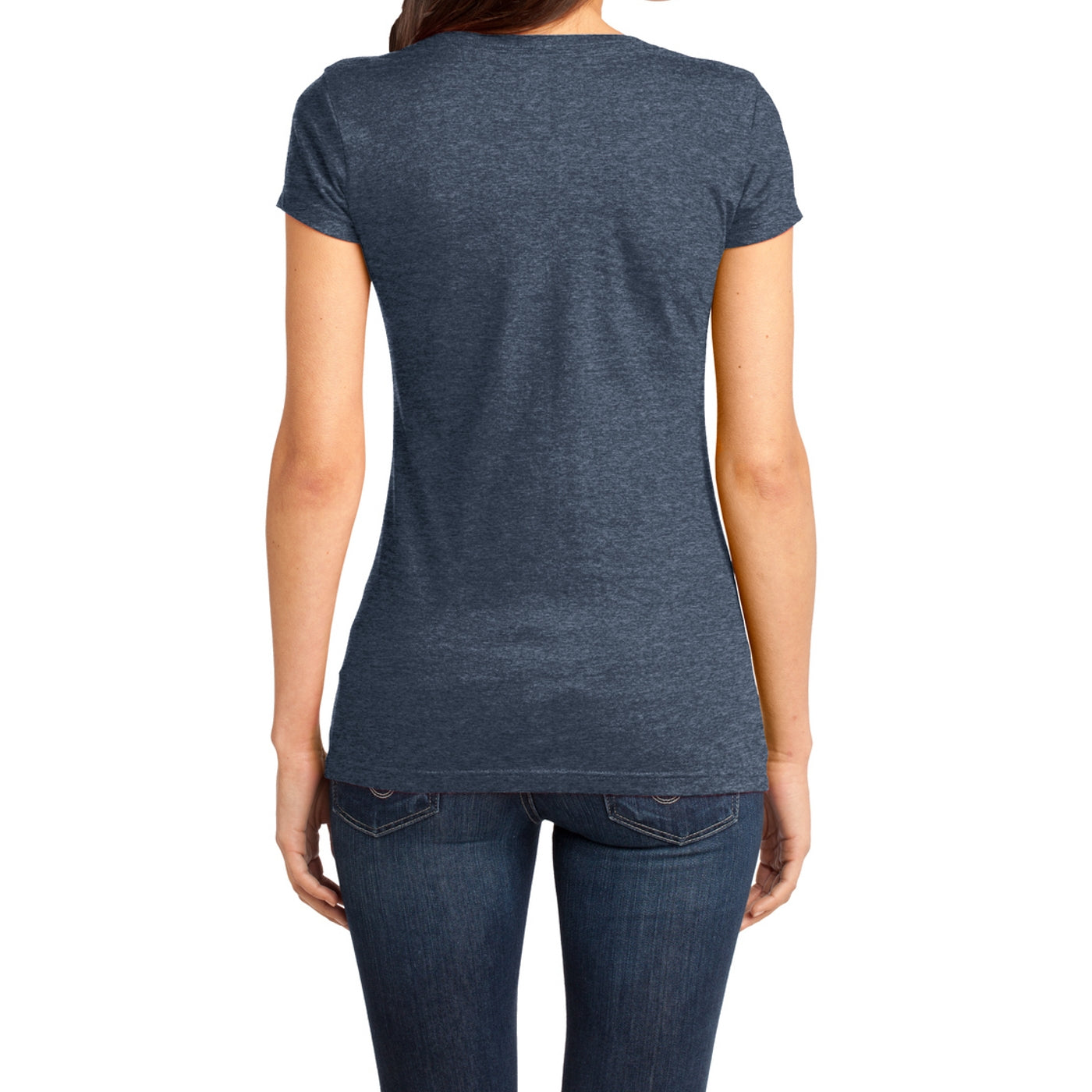 Women's Juniors Very Important Tee V-Neck - Heathered Navy