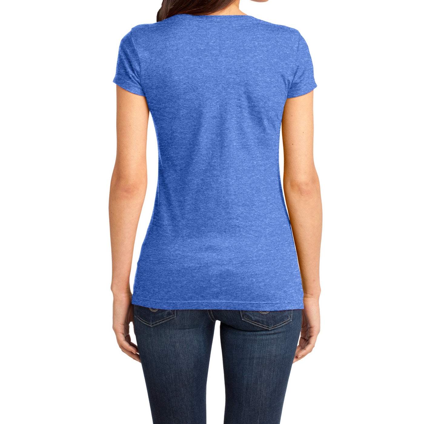 Women's Juniors Very Important Tee V-Neck - Heathered Royal