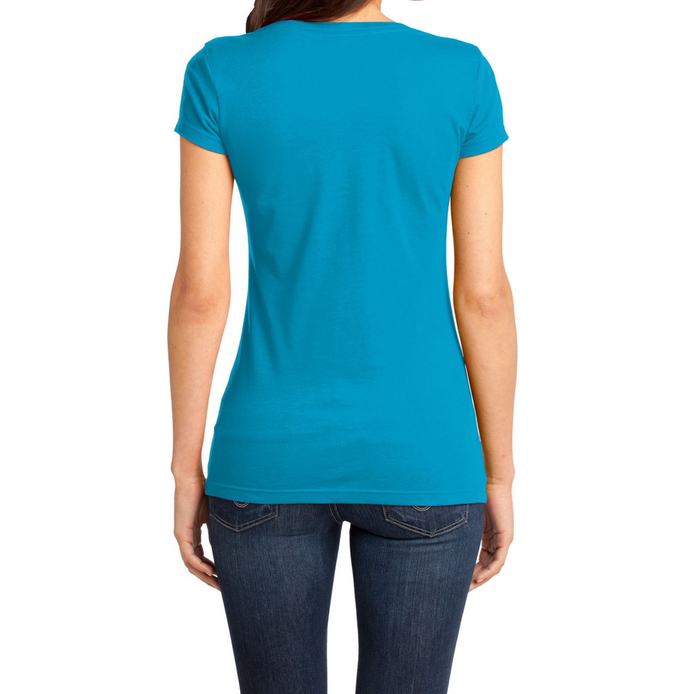Women's Juniors Very Important Tee V-Neck - Light Turquoise