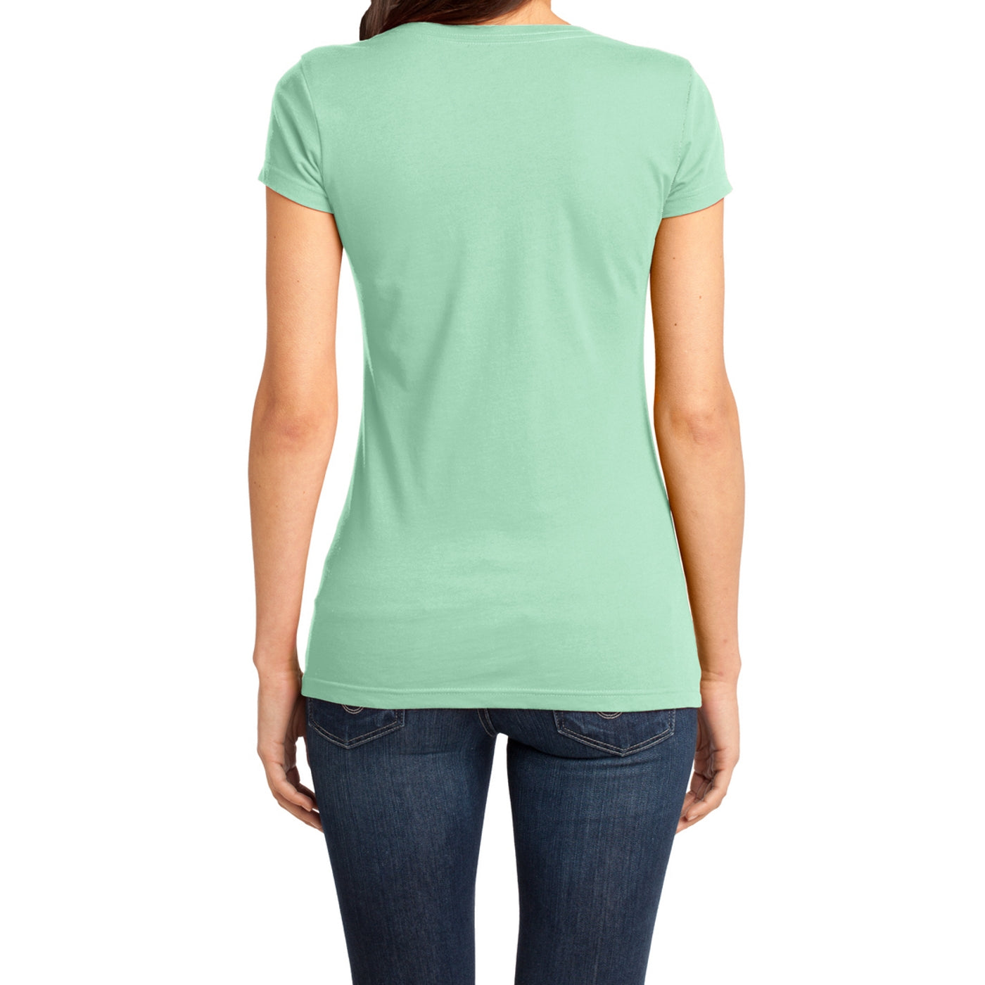 Women's Juniors Very Important Tee V-Neck - Mint