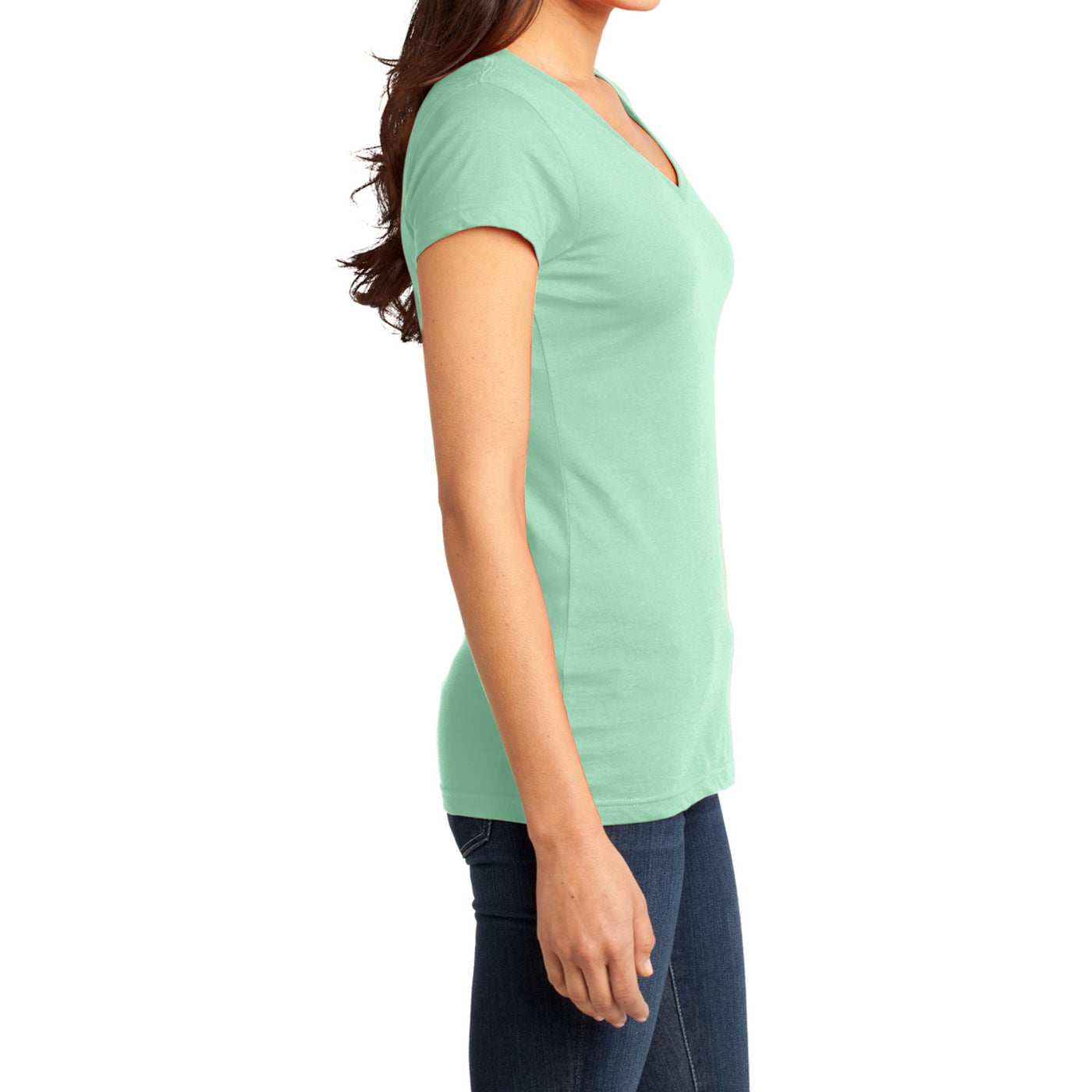Women's Juniors Very Important Tee V-Neck - Mint