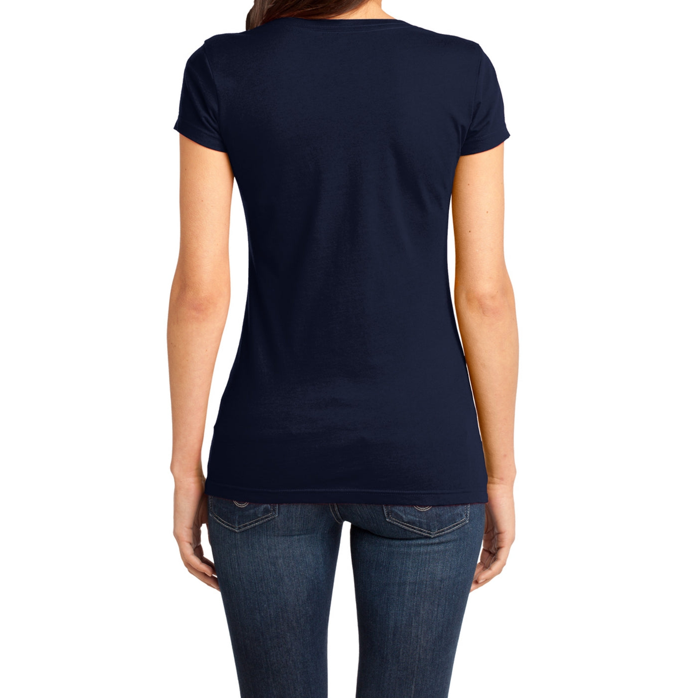 Women's Juniors Very Important Tee V-Neck - New Navy