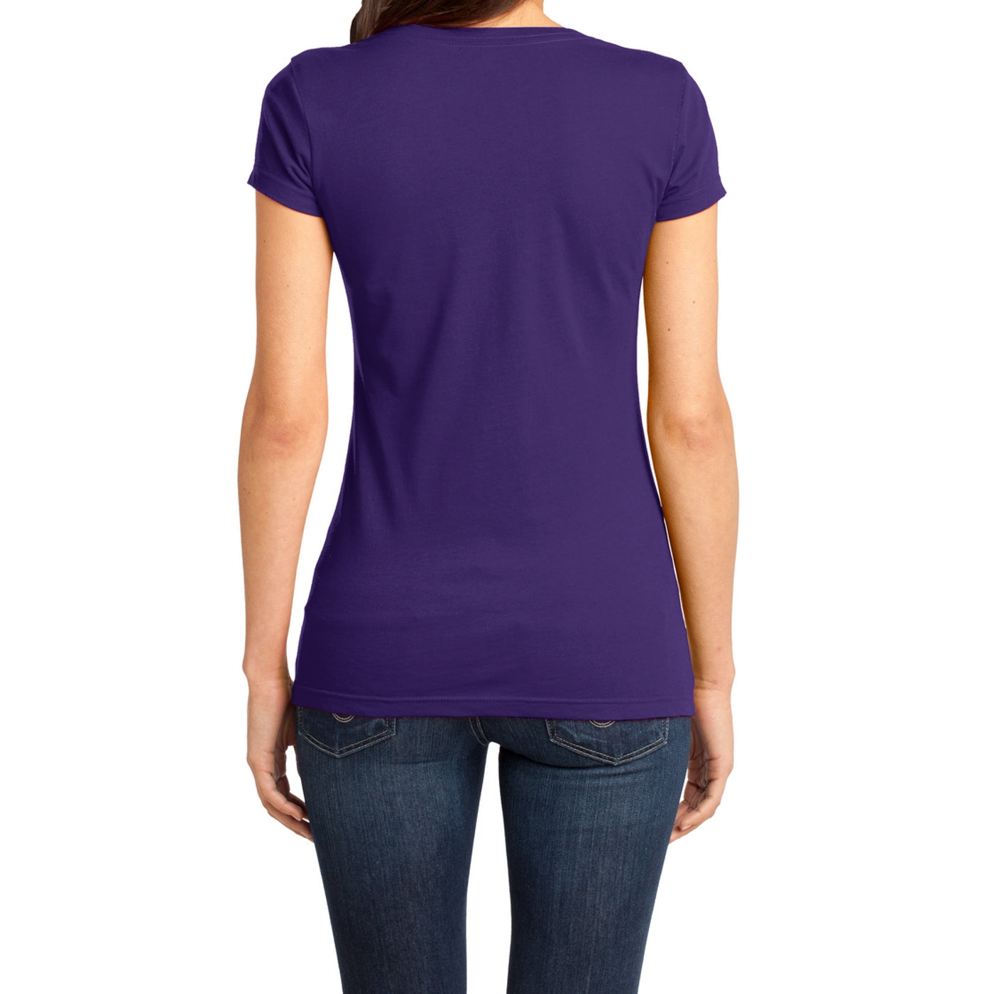 Women's Juniors Very Important Tee V-Neck - Purple