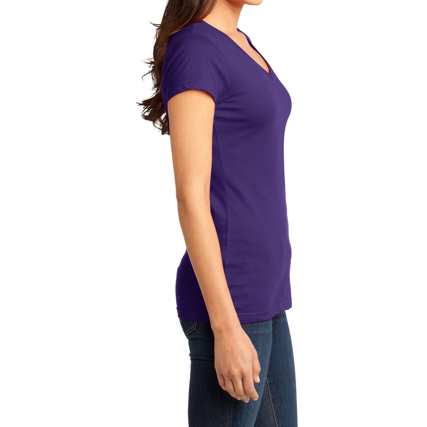 Women's Juniors Very Important Tee V-Neck - Purple