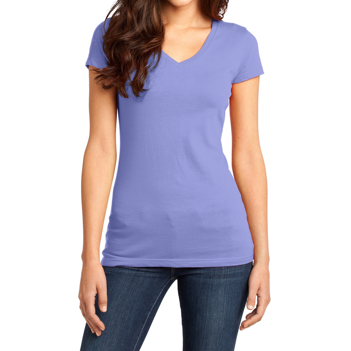 Women's Juniors Very Important Tee V-Neck - True Violet