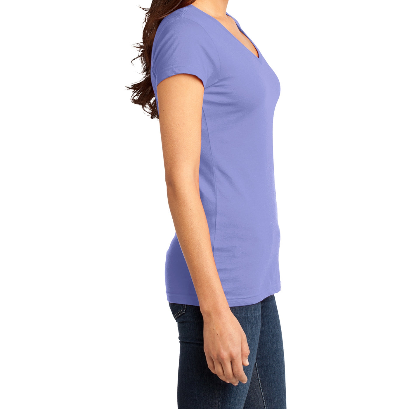 Women's Juniors Very Important Tee V-Neck - True Violet