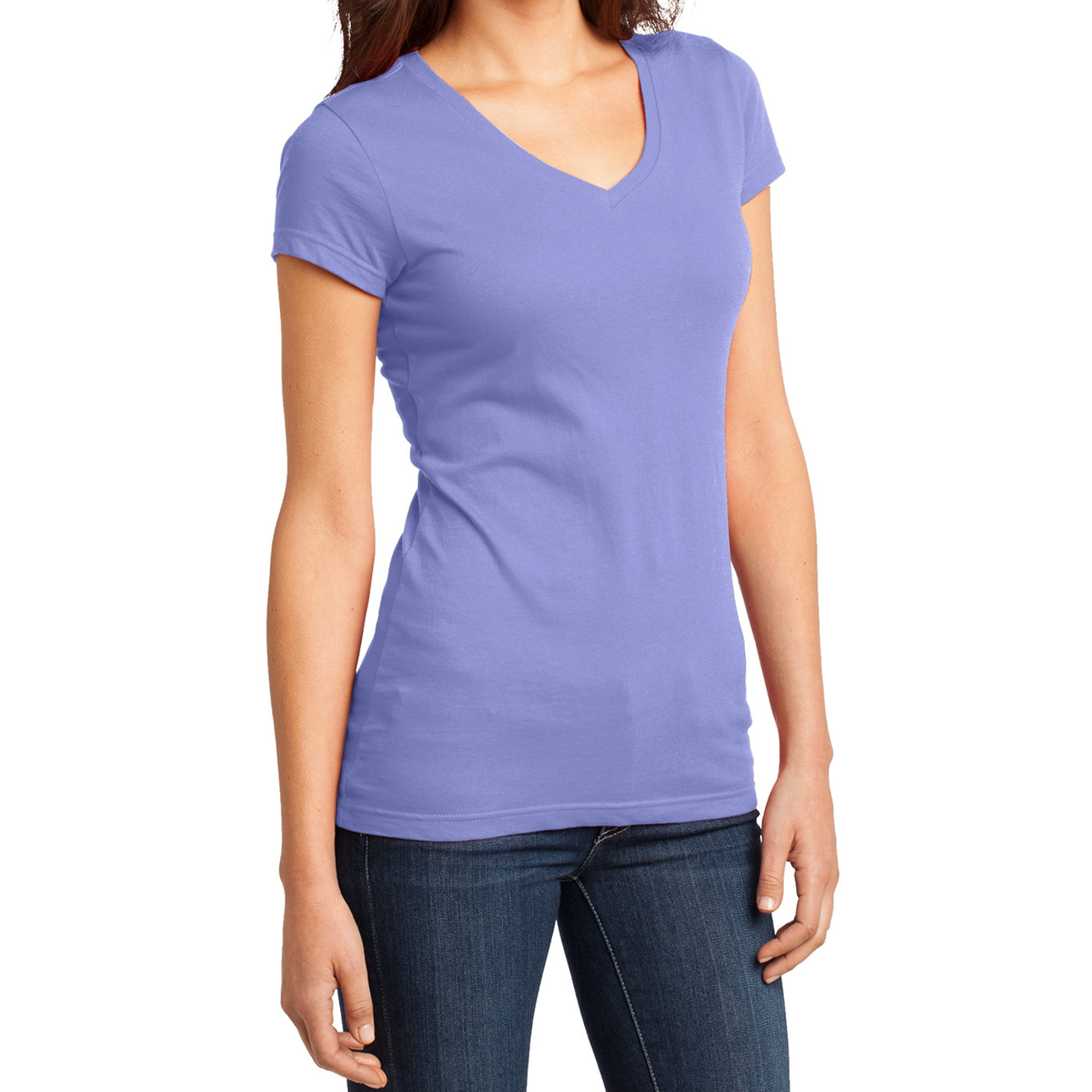 Women's Juniors Very Important Tee V-Neck - True Violet