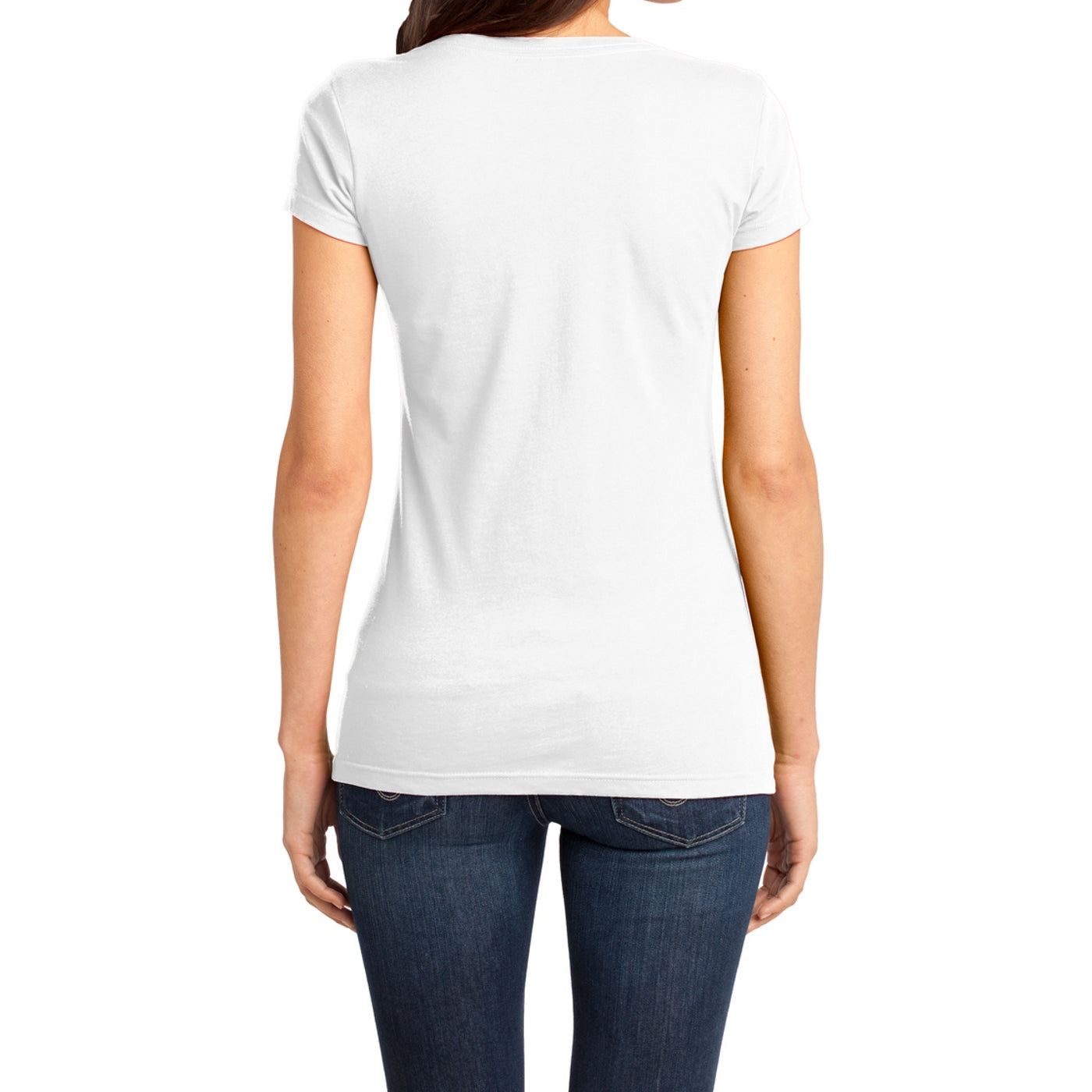 Women's Juniors Very Important Tee V-Neck - White