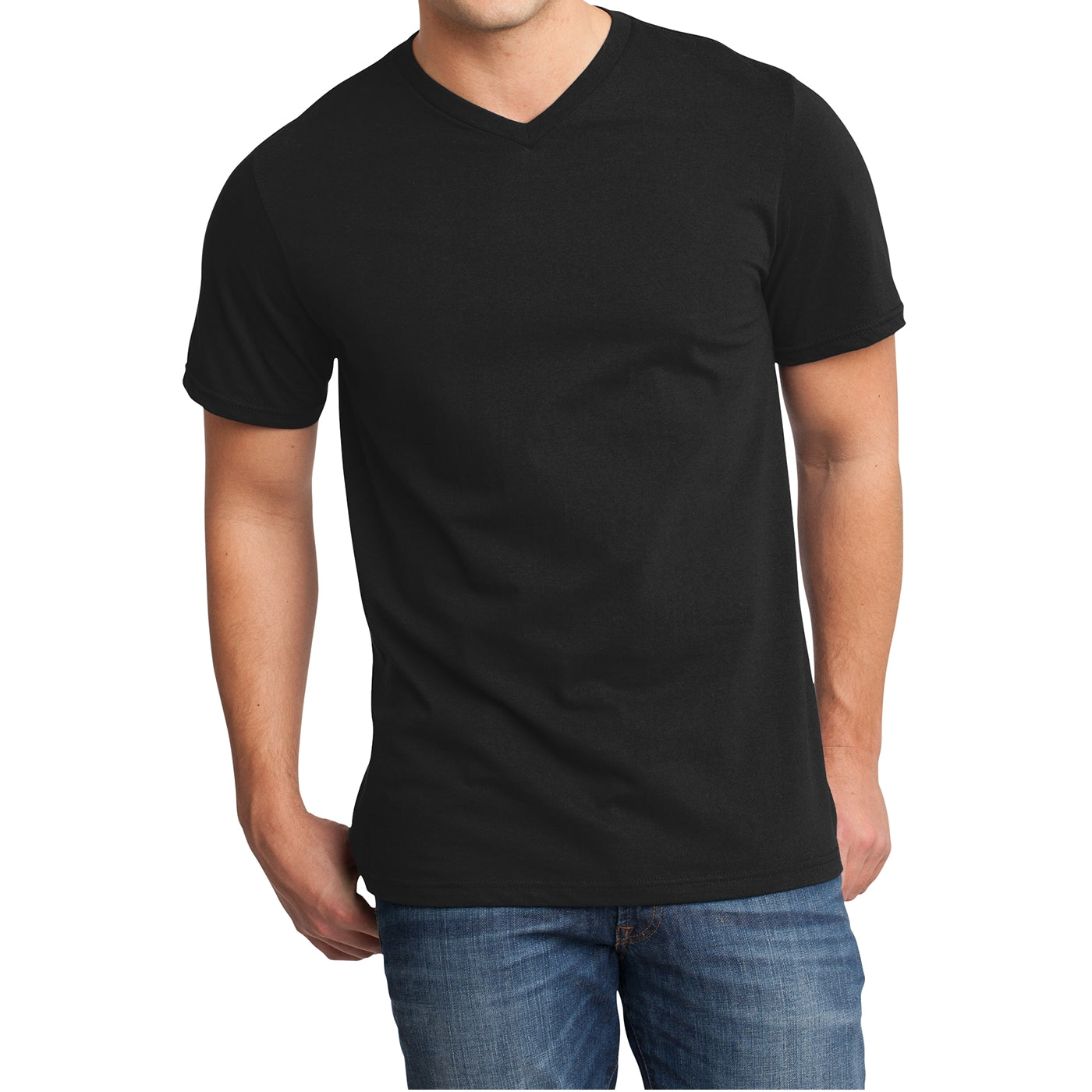 Men's Young Very Important Tee V-Neck - Black