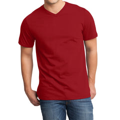 Men's Young  Very Important Tee V-Neck - Classic Red