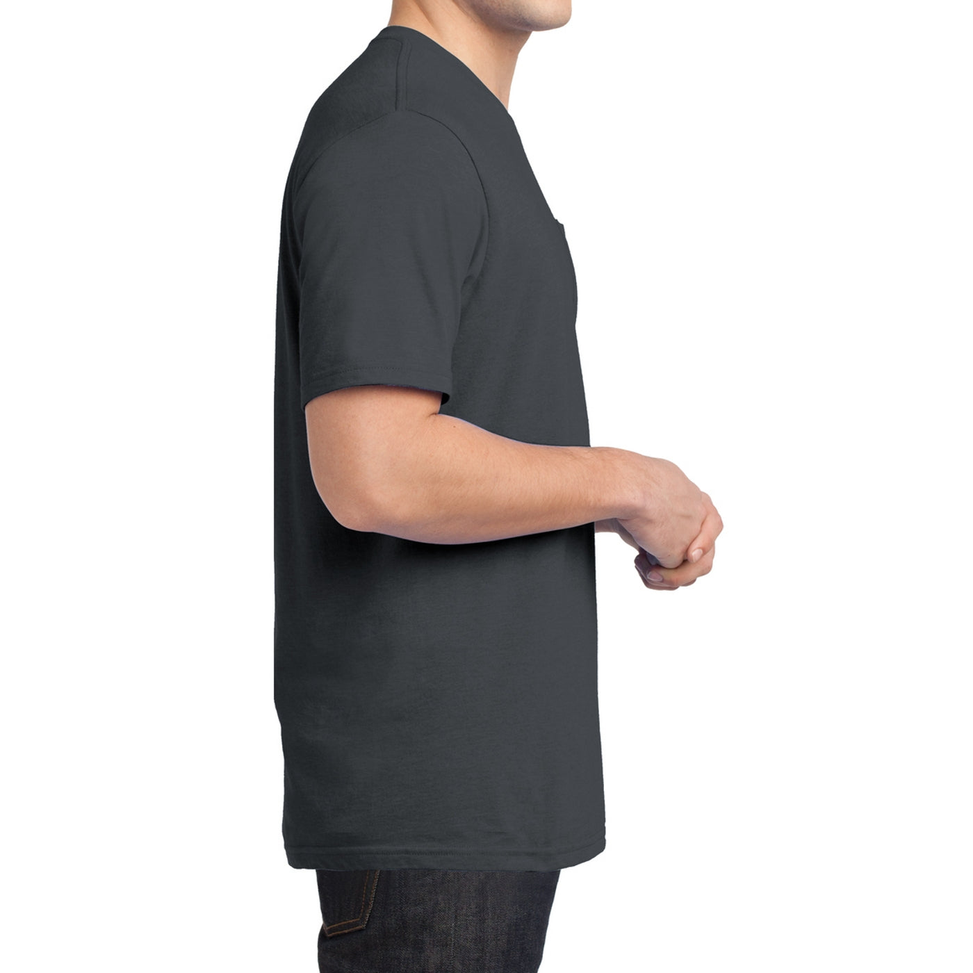 Men's Young Very Important Tee with Pocket - Charcoal