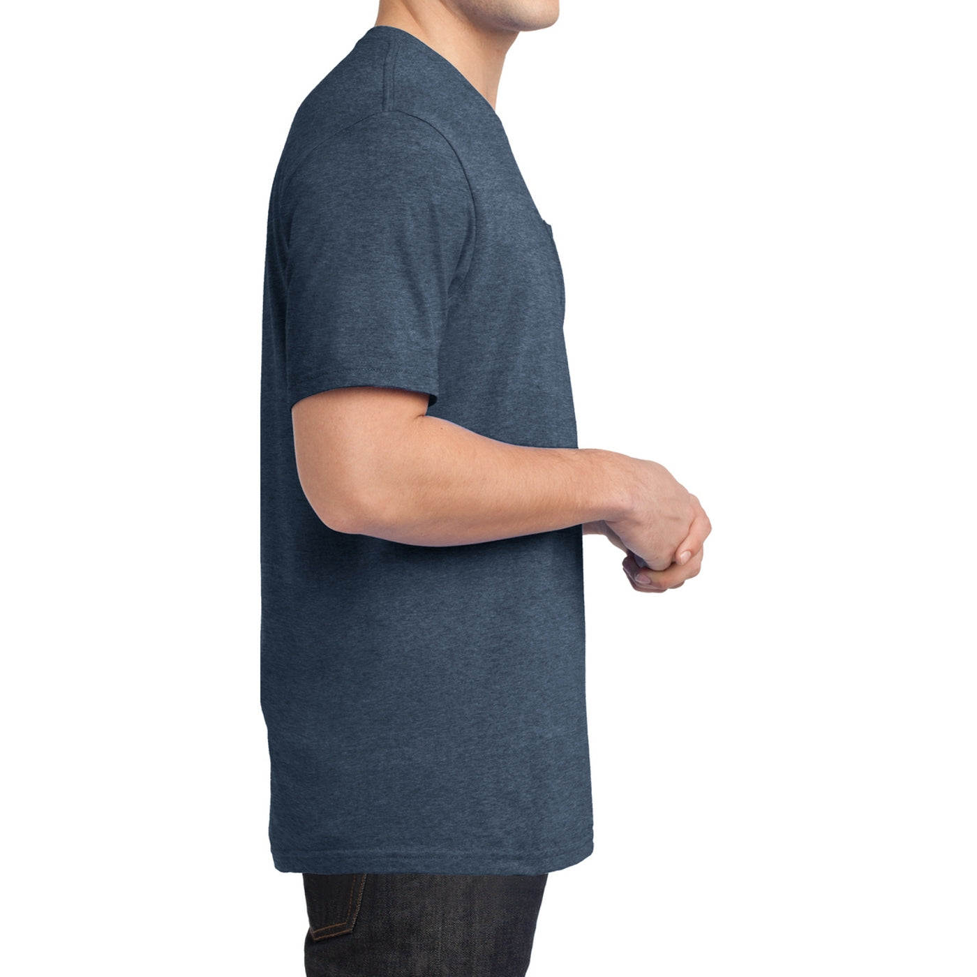 Men's Young Very Important Tee with Pocket - Heathered Navy