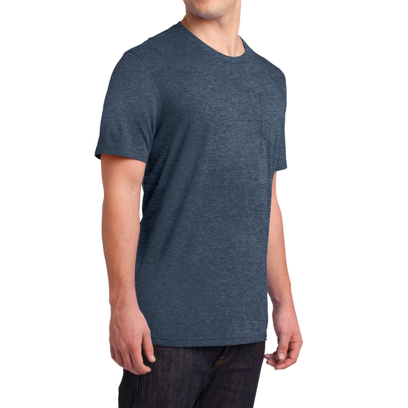 Men's Young Very Important Tee with Pocket - Heathered Navy
