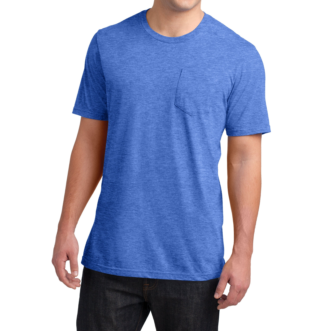 Men's Young Very Important Tee with Pocket - Heathered Royal