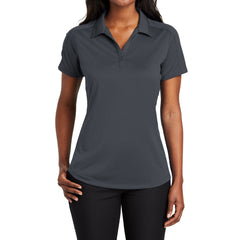 Women's Short Sleeve Diamond Jacquard Moisture-Wicking Polo Shirt