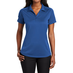 Women's Short Sleeve Diamond Jacquard Moisture-Wicking Polo Shirt