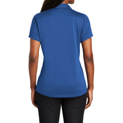 Women's Short Sleeve Diamond Jacquard Moisture-Wicking Polo Shirt