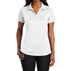 Women's Short Sleeve Diamond Jacquard Moisture-Wicking Polo Shirt