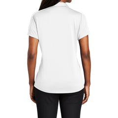 Women's Short Sleeve Diamond Jacquard Moisture-Wicking Polo Shirt