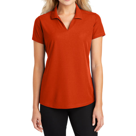 Women's Short Sleeve Dry Zone Moisture-Wicking Grid Polo Shirt