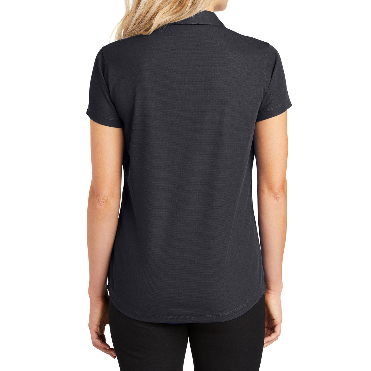 Women's Short Sleeve Dry Zone Moisture-Wicking Grid Polo Shirt