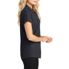 Women's Short Sleeve Dry Zone Moisture-Wicking Grid Polo Shirt