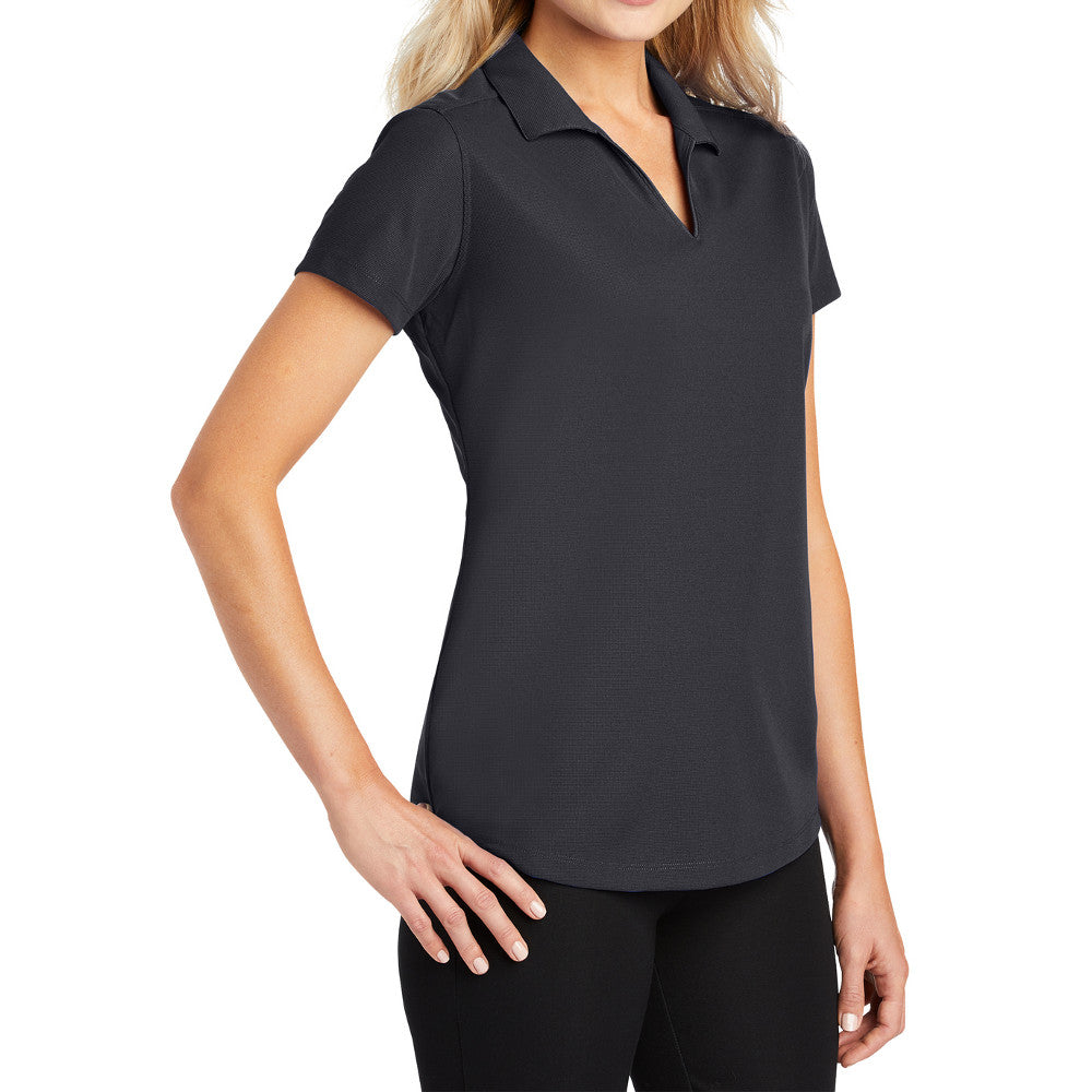 Women's Short Sleeve Dry Zone Moisture-Wicking Grid Polo Shirt