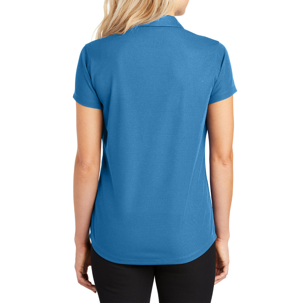 Women's Short Sleeve Dry Zone Moisture-Wicking Grid Polo Shirt