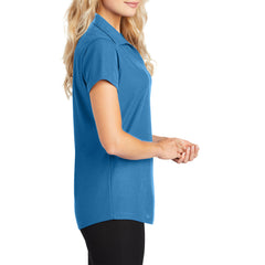 Women's Short Sleeve Dry Zone Moisture-Wicking Grid Polo Shirt