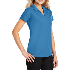 Women's Short Sleeve Dry Zone Moisture-Wicking Grid Polo Shirt