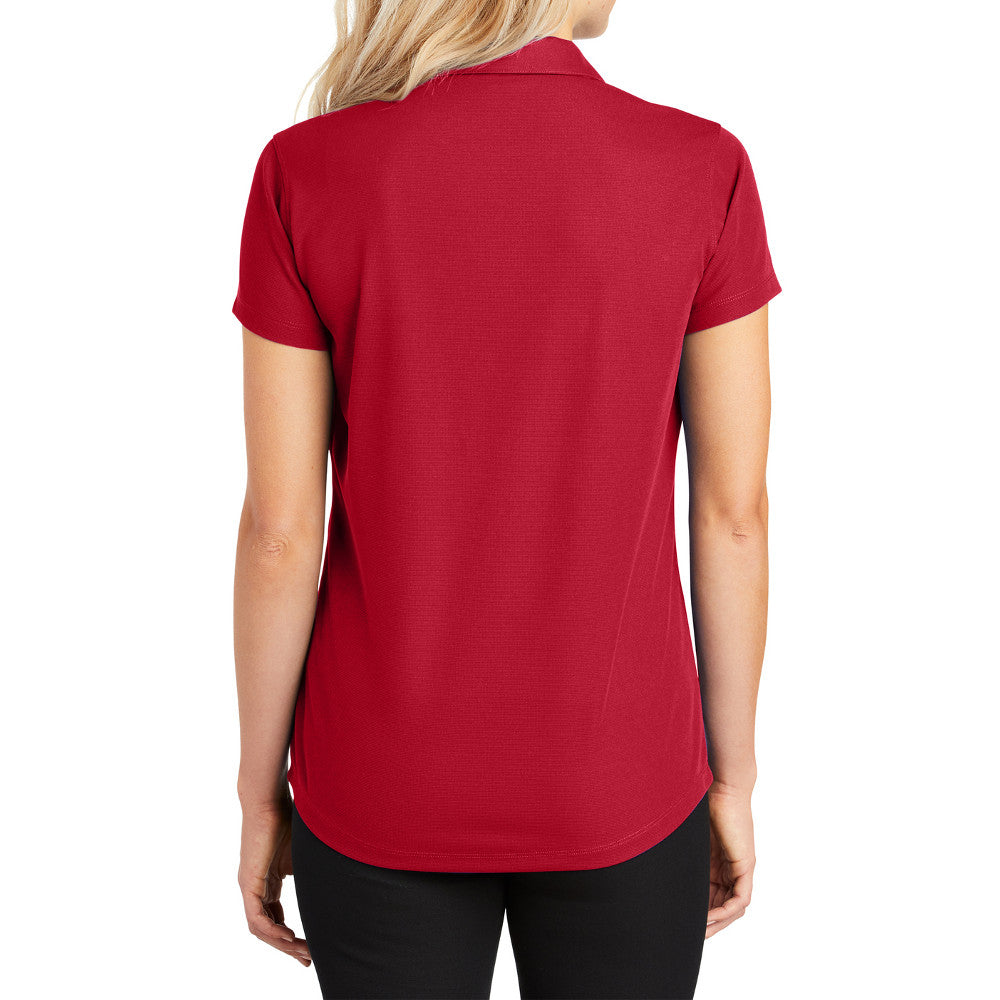 Women's Short Sleeve Dry Zone Moisture-Wicking Grid Polo Shirt