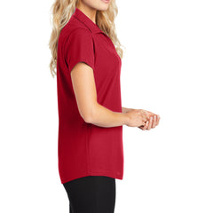 Women's Short Sleeve Dry Zone Moisture-Wicking Grid Polo Shirt