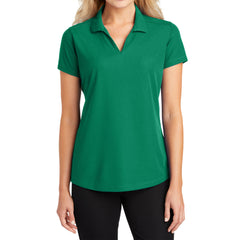 Women's Short Sleeve Dry Zone Moisture-Wicking Grid Polo Shirt